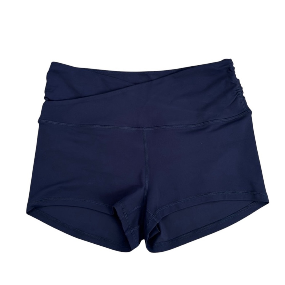 Ododos Navy Blue Biker Athletic Shorts Size Large New With Tags